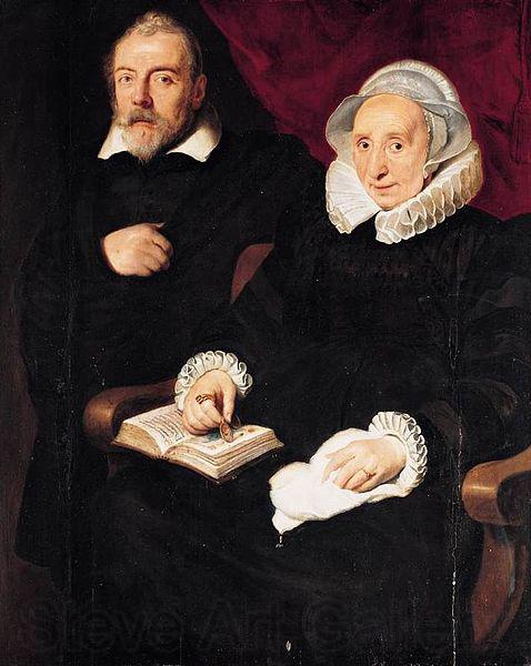 Cornelis de Vos Portrait of Elisabeth Mertens and Her Late Husband Spain oil painting art
